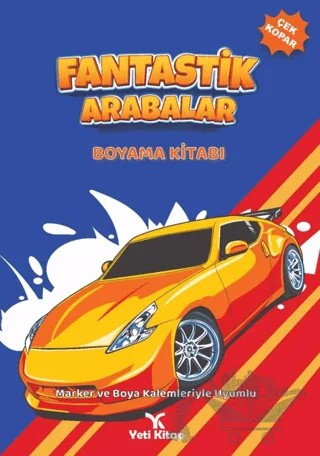 Fantastik Arabalar Boyama Kitabı – Feyyaz Ulaş – Yeti Kitap kitap kapağı