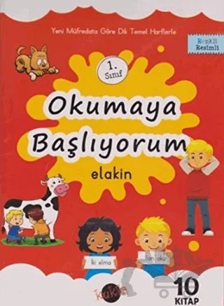 Okumaya Başlıyorum - Elakin Set (10 Kitap Takım) – Kolektif – Kukla Yayınları kitap kapağı