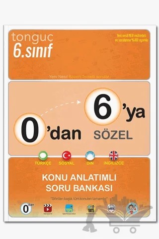 0'dan 6'ya Sözel Konu Anlatımlı Soru Bankası – Kolektif – Tonguç Akademi kitap kapağı