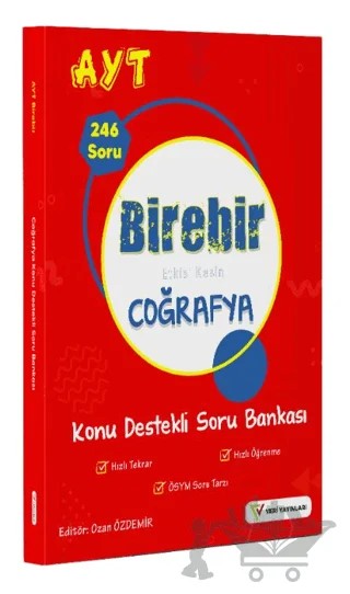 YKS AYT Birebir Etkisi Kesin Coğrafya Konu Destekli Soru Bankası – Kolektif – Veri Yayınları kitap kapağı