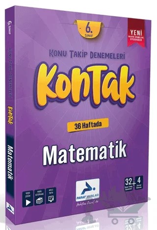 6. Sınıf Kontak Matematik Konu Takip Denemeleri – Kolektif – Paraf Yayınları kitap kapağı