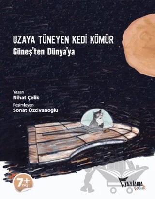 Uzaya Tüneyen Kedi Kömür – Nihat Çelik – Yazılama Yayınevi kitap kapağı