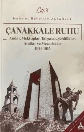 Çanakkale Ruhu - Anılar, Mektuplar, Tabyalar, Şehitlik, Anıtlar ve Mezarlıklar 1914 - 1915 – Mehmet Bahattin Adıgüzel – Sonçağ Yayınları kitap kapağı