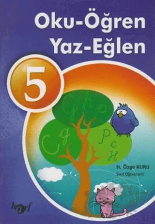 Oku - Öğren - Yaz - Eğlen 5 (El Yazılı) – H. Özge Kuru – Harf Eğitim Yayıncılık kitap kapağı