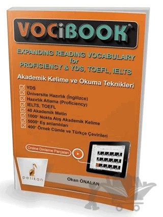 Vocibook Akademik Kelime ve Okuma Teknikleri – Arif Bulut, Okan Önalan – Pelikan Tıp Teknik Yayıncılık kitap kapağı