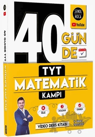 40 Günde TYT Matematik Kampı – Şenol Aydın – Şenol Hoca Yayınları kitap kapağı