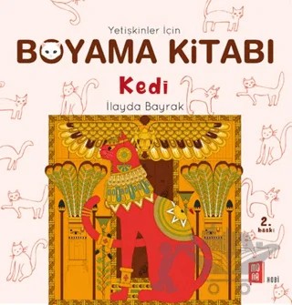 Yetişkinler İçin Boyama Kitabı - Kedi – İlayda Bayrak – Mona Kitap kitap kapağı
