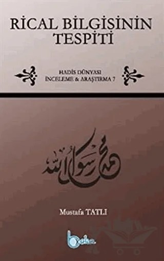 Rical Bilgisinin Tespiti – Mustafa Tatlı – Beka Yayınları kitap kapağı