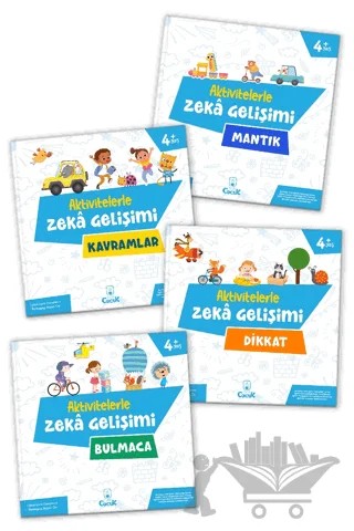 Aktivitelerle Zeka Gelişimi Serisi (4 Kitap) – Kolektif – Floki Çocuk kitap kapağı