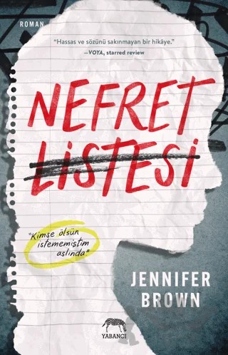 Nefret Listesi – Jennifer Brown – Yabancı Yayınları kitap kapağı