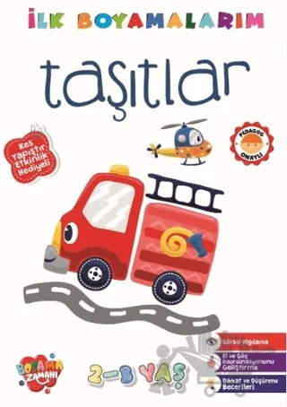 İlk Boyamalarım - Taşıtlar – Abdullah Karaca – Boyama Zamanı kitap kapağı
