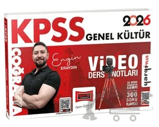 2026 KPSS Genel Kültür Coğrafya Video Ders Notları – Engin Eraydın – Yargı Yayınevi kitap kapağı