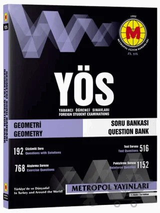 YÖS Geometri Soru Bankası – Kolektif – Metropol Yayınları kitap kapağı