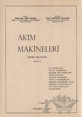 Akım Makineleri – Max Adolph – Çağlayan Kitabevi kitap kapağı