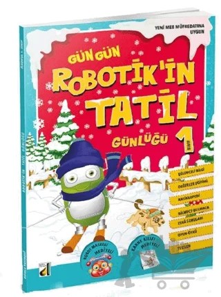 Gün Gün Robotik'in Tatil Günlüğü 1 – Kolektif – Damla Yayınevi kitap kapağı