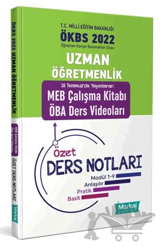 2022 Uzman Öğretmenlik MEB Çalışma Kitabı ÖBA Ders Videoları Özet Ders Notları – Kolektif – Markaj Yayınları kitap kapağı