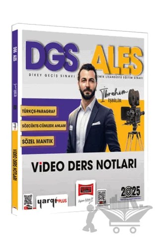 2025 DGS ALES Türkçe-Paragraf Sözcükte-Anlam Sözel Mantık Video Ders Notları – İbrahim İşbilir – Yargı Yayınevi kitap kapağı