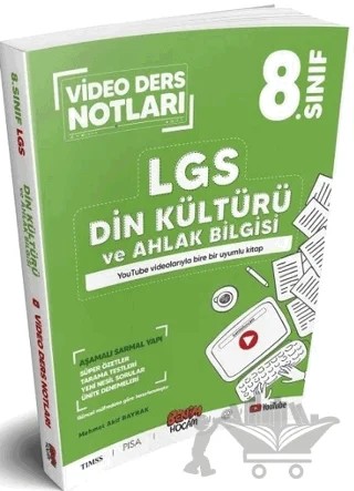 LGS 8. Sınıf Din Kültürü ve Ahlak Bilgisi Video Ders Notları – Mehmet Akif Bayrak – Benim Hocam Yayınları kitap kapağı