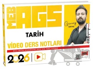 2026 MEB-AGS Öğretmen Adayları İçin Tarih Video Ders Notları – Günay Göktaş – Yargı Yayınevi kitap kapağı