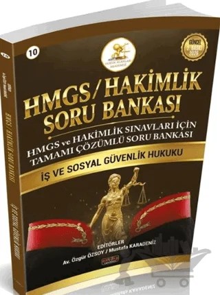 2026 HMGS Hakimlik İş ve Sosyal Güvenlik Hukuku Soru Bankası – Mustafa Karadeniz, Özgür Özsoy – Savaş Yayınevi kitap kapağı