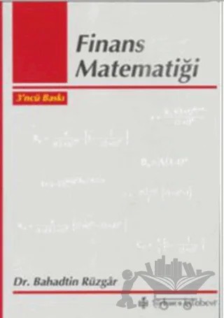 Finans Matematiği – Bahadtin Rüzgar – Türkmen Kitabevi kitap kapağı