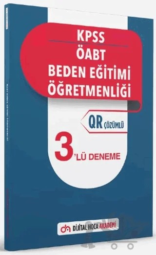 KPSS ÖABT Beden Eğitimi Öğretmenliği QR Çözümlü 3'lü Deneme Akademi – Okan Can Hülür – Dijital Hoca kitap kapağı