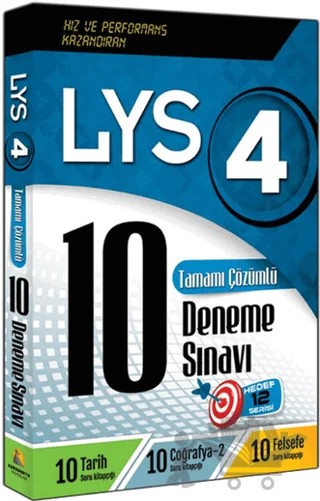 LYS 4 Tamamı Çözümlü 10 Deneme Sınavı – Kolektif – Kapadokya Yayınları kitap kapağı