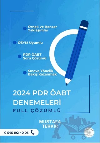 2024 PDR ÖABT Denemeleri Full Çözümlü – Mustafa Terkir – Bilgi Ağacı Yayınları kitap kapağı