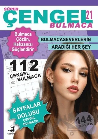 Süper Çengel Bulmaca 21 – Ahmet Ayyıldız – Olimpos Yayınları kitap kapağı