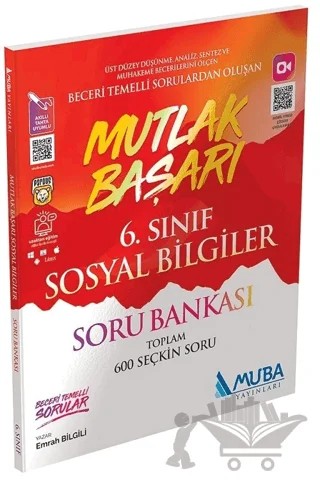 6. Sınıf Sosyal Bilgiler Mutlak Başarı Soru Bankası – Emrah Bilgili – Muba Yayınları kitap kapağı