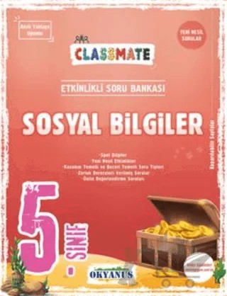 5. Sınıf Classmate Sosyal Bilgiler Soru Bankası – Sultan Özkaya – Okyanus Yayınları kitap kapağı