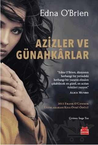 Azizler ve Günahkarlar – Edna O'Brien – Kırmızı Kedi Yayınevi kitap kapağı