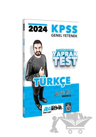 2024 KPSS GY Türkçe Yaprak Test – Mustafa Onur Bozkuş – HocaWebde Yayınları kitap kapağı