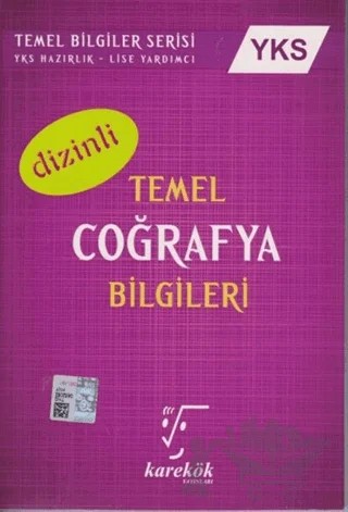YKS Temel Coğrafya Bilgileri Dizinli – Ergin Taylan – Karekök Yayıncılık kitap kapağı