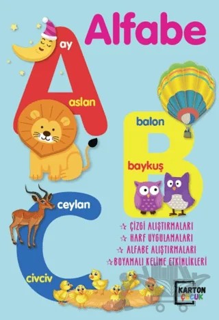 Alfabe (A-B-C) – Kolektif – Karton Kitap kitap kapağı