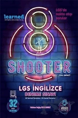 8. Sınıf Shooter Learned İngilizce Deneme Sınavı – Hakan Bağış Kırkkeseli – Borealis Yayıncılık kitap kapağı