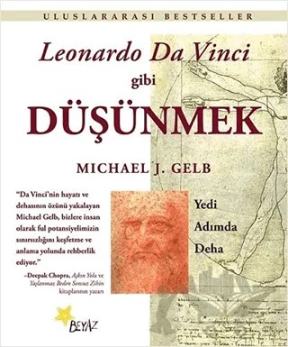 Leonardo Da Vinci Gibi Düşünmek – Michael J. Gelb – Beyaz Yayınları kitap kapağı