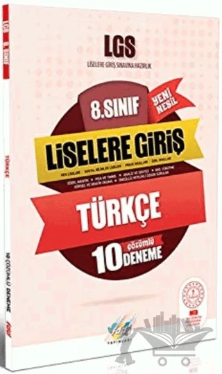 8. Sınıf LGS Türkçe 10 Çözümlü Deneme – Kolektif – Fdd Yayınları kitap kapağı
