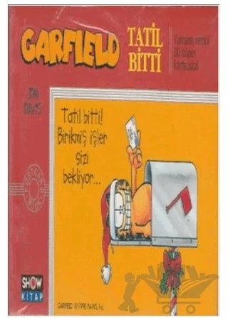 Garfield Tatil Bitti – Jim Davis – Aksoy Yayıncılık kitap kapağı
