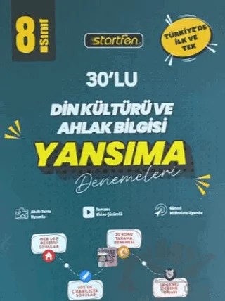 8. Sınıf Din Kültürü ve Ahlak Bilgisi 30'lu Yansıma Denemeleri – Kolektif – Startfen Yayınları kitap kapağı
