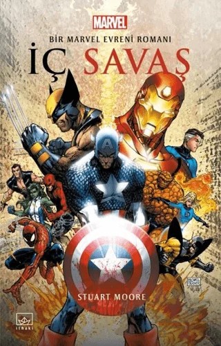 İç Savaş: Bir Marvel Evreni Romanı – Stuart Moore – İthaki Yayınları kitap kapağı