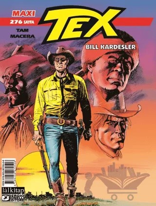 Tex Maxi Albüm 4 - Bill Kardeşler – Mauro Boselli – Lal Kitap kitap kapağı