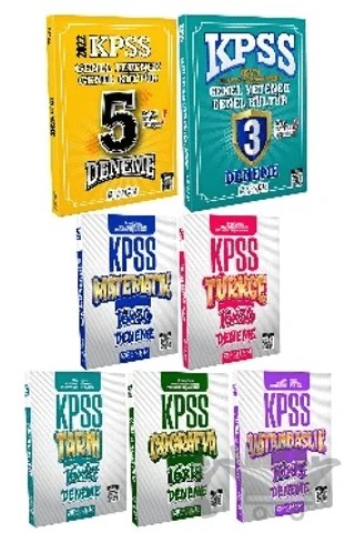 KPSS Genel Kültür Genel Yetenek Deneme 5 + 2 Kitap Set – Kolektif – Panem Yayınları kitap kapağı