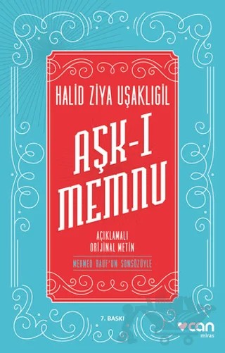 Aşk-ı Memnu (Orijinal Metin) – Halit Ziya Uşaklıgil – Can Yayınları kitap kapağı