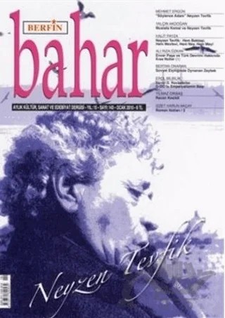 Berfin Bahar Aylık Kültür, Sanat ve Edebiyat Dergisi Sayı: 143 – Berfin Bahar Dergisi kitap kapağı