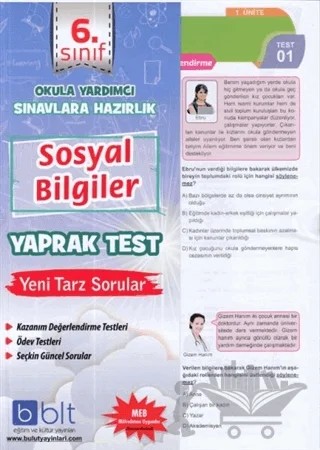 6. Sınıf Sosyal Bilgiler Yaprak Test – Kolektif – Bulut Eğitim ve Kültür Yayınları kitap kapağı