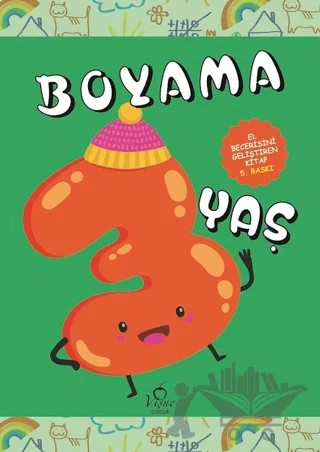 Boyama 3 Yaş (El Becerisini Geliştiren Kitap) – Kolektif – Vişne Çocuk kitap kapağı