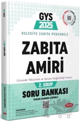 Belediye Zabıta Personeli Zabıta Amiri 2. Grup Soru Bankası – Kolektif – Data Yayınları kitap kapağı