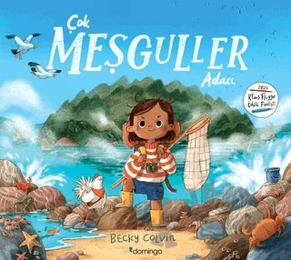 Çok Meşguller Adası – Becky Colvin – Domingo Yayınevi kitap kapağı