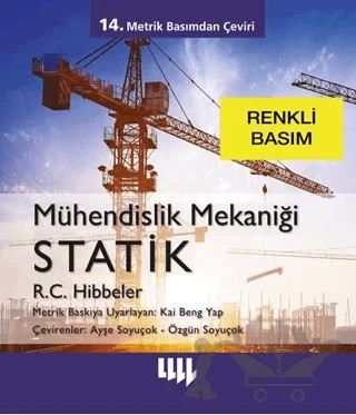 Mühendislik Mekaniği Statik (Renkli Basım) – R. C. Hibbeler – Literatür Yayıncılık kitap kapağı